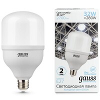 Лампа светодиодная LED 32Вт T100 E27 2600lm 180-240V 4000K Elementary Gauss - Интернет-магазин электротоваров "ЭЛЕКТРО-СНАБ", Екатеринбург