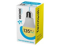 Лампа светодиодная LED 15Вт 220В Е27 D60х108 теплый A60 Космос - Интернет-магазин электротоваров "ЭЛЕКТРО-СНАБ", Екатеринбург