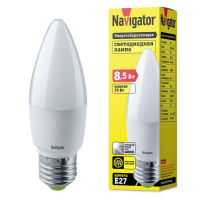 Лампа светодиодная LED 7вт E14 белый матовая свеча - Интернет-магазин электротоваров "ЭЛЕКТРО-СНАБ", Екатеринбург