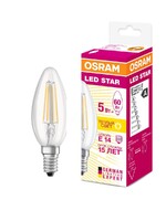 Лампа светодиодная LED 5Вт Е14 STAR ClassicB (замена 60Вт),теплый белый свет, прозрачная колба - Интернет-магазин электротоваров "ЭЛЕКТРО-СНАБ", Екатеринбург