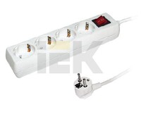 Удлинитель бытовой 4 розетки шнур 5м с заземлением с выключателем 16А - Интернет-магазин электротоваров "ЭЛЕКТРО-СНАБ", Екатеринбург