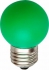 Лампа светодиодная LED 1вт Е27 зеленый шар - Интернет-магазин электротоваров "ЭЛЕКТРО-СНАБ", Екатеринбург
