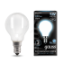 Лампа светодиодная LED 5Вт 230в,E14 Filament OPAL белый,шар Gauss - Интернет-магазин электротоваров "ЭЛЕКТРО-СНАБ", Екатеринбург